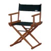 Cadeira diretor de cinema lona verde madeira mogno