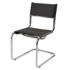 Cadeiras Neoplast Supreme couro natural aproximação cromada SU0487